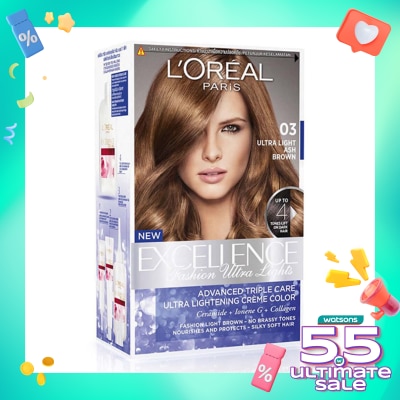 L'OREAL Excellence Fashion Ultra Light 03 Ultra Light Ash Brown