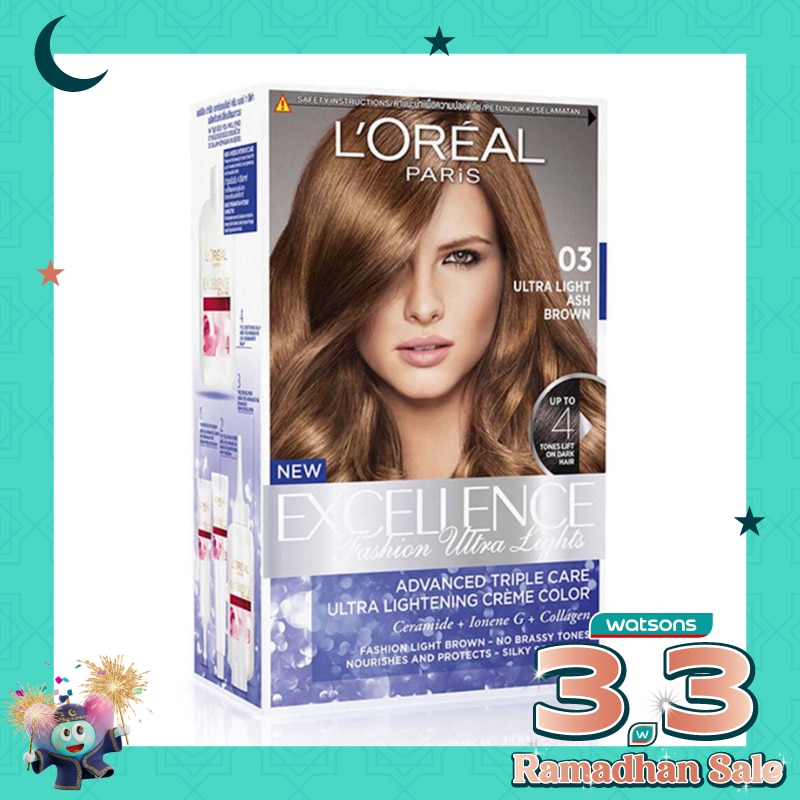 L'OREAL L'Oreal Excellence Fashion Ultra Light 03 Ultra Light Ash Brown