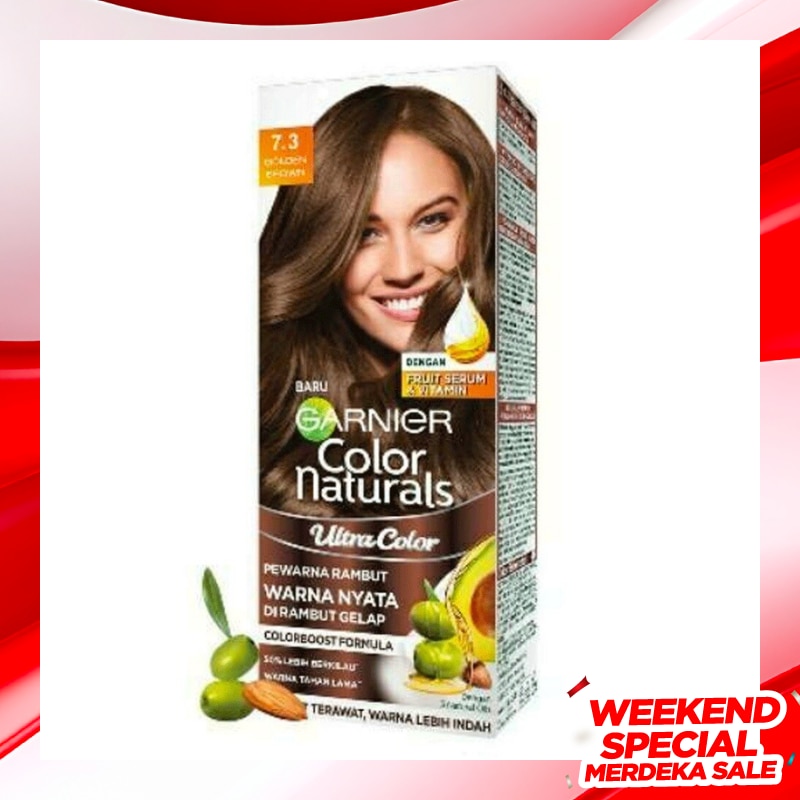 Promo Harga Garnier Hair Color 7.3 Golden Brown 105 ml - Watsons
