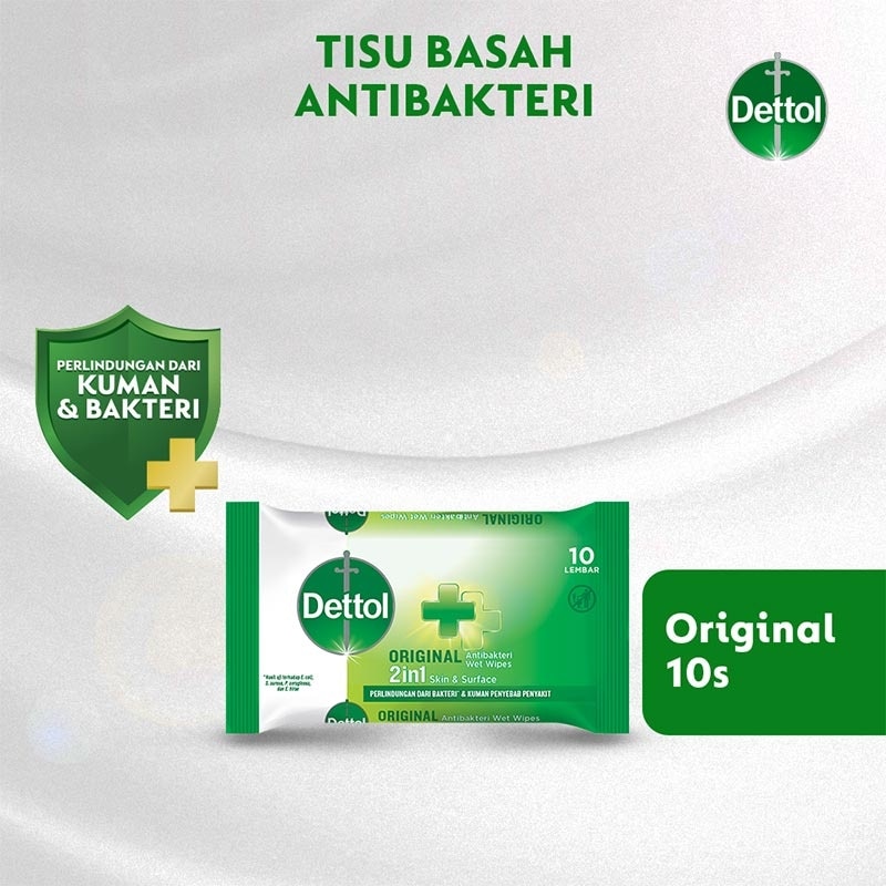 Dettol Anti Bakteri Wet Wipes 10'S