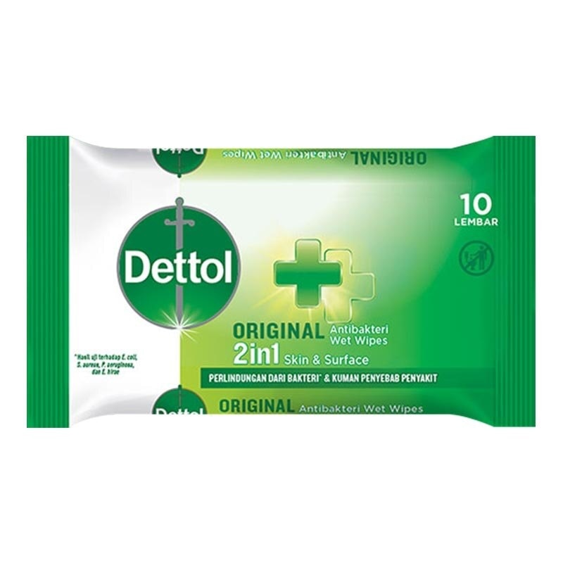 Dettol Anti Bakteri Wet Wipes 10'S