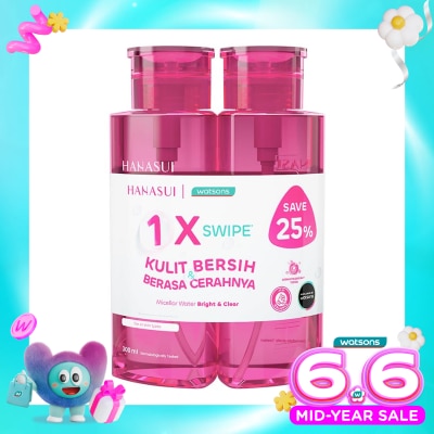 HANASUI - Twin Pack Bright & Clear Micellar Water 300ml