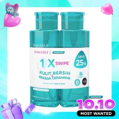 HANASUI Twin Pack Calm & Clear Micellar Water 300ml image