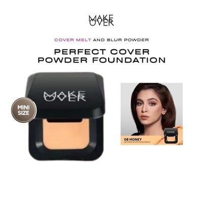 MAKE OVER - Perfect Cover Powder Foundation Mini 08 Honey 4.4g