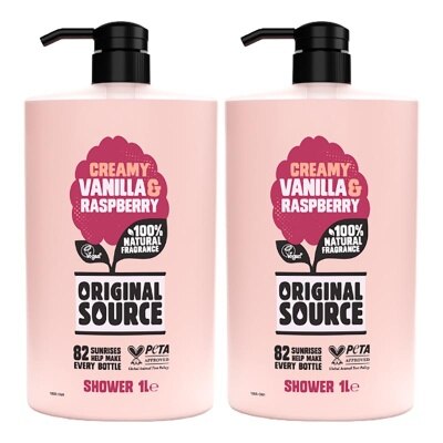ORIGINAL, Twin Pack Body Wash Vanilla & Raspberry 1L | Watsons Indonesia