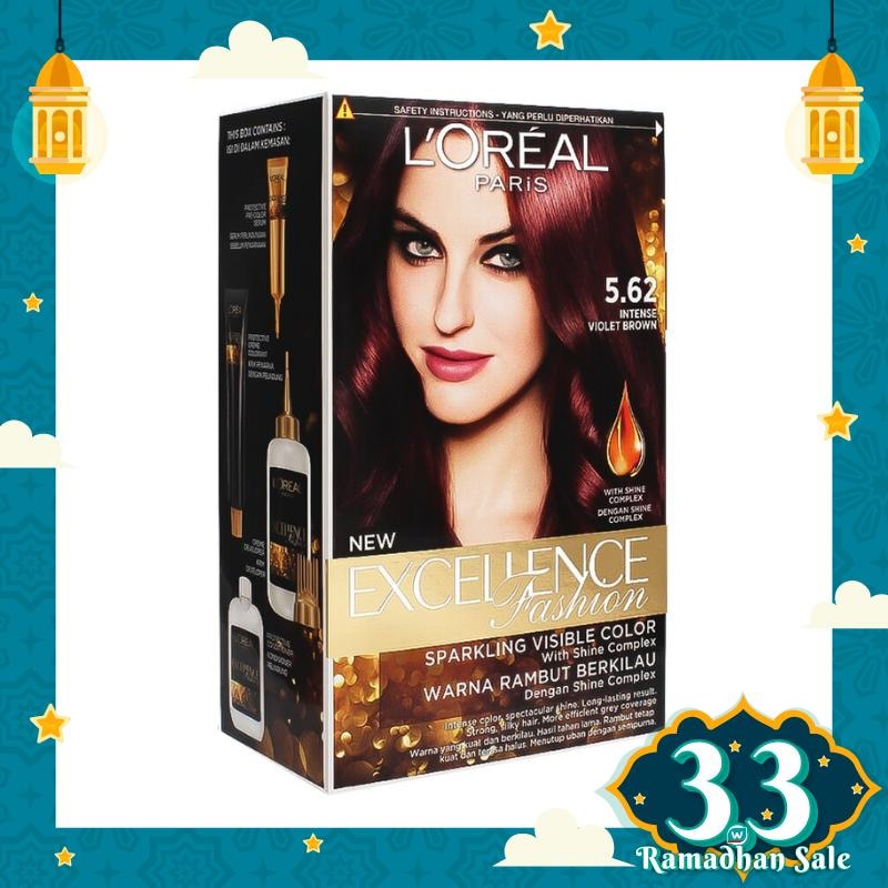 L'OREAL Excellence Fashion Hair Color - 5.62 Intense Violet Brown