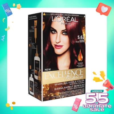 L'OREAL Excellence Fashion Hair Color - 5.62 Intense Violet Brown