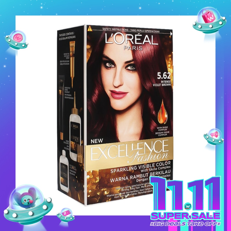 L'OREAL Excellence Fashion 5.62 Intense Violet Brown - Hair Color
