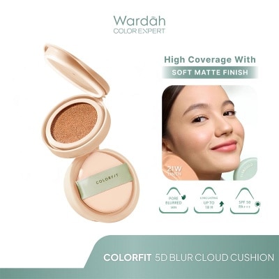 WARDAH - Refill Colorfit 5D Blur Cloud Cushion 21W Linen 15 g