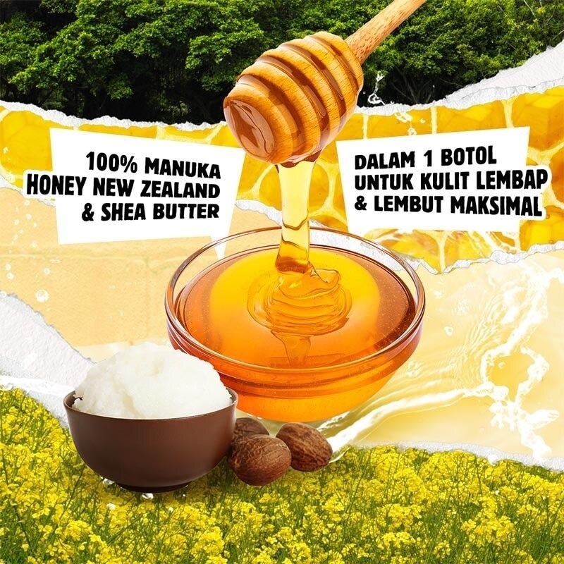 Twin Pack Body Wash Honey & Shea Butter 1L