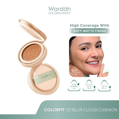 WARDAH Refill Colorfit 5D Blur Cloud Cushion 32N Neutral Beige 15 g