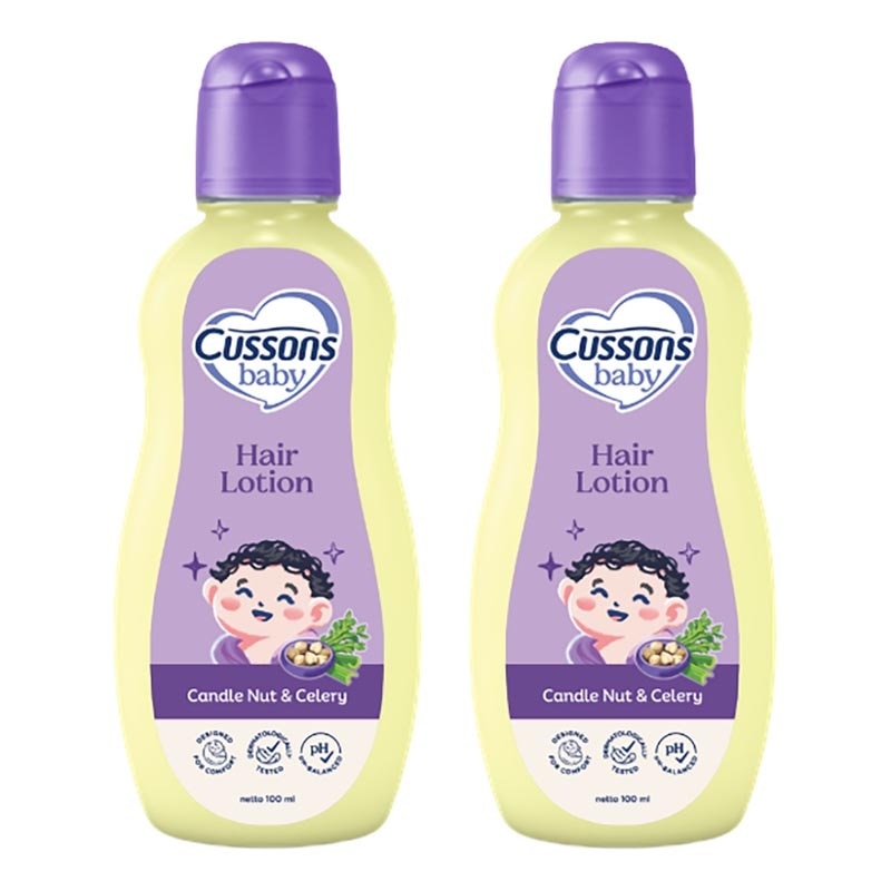 Twin Pack Baby Hair Lotion Candle Nut & Celery 100ml