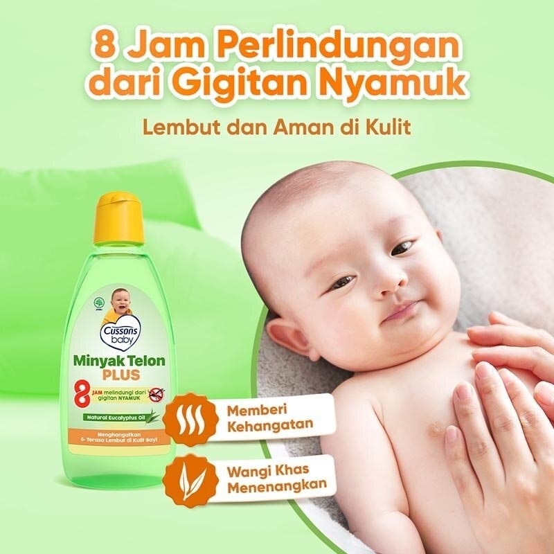 Twin Pack Baby Minyak Telon Oil Plus 90ml