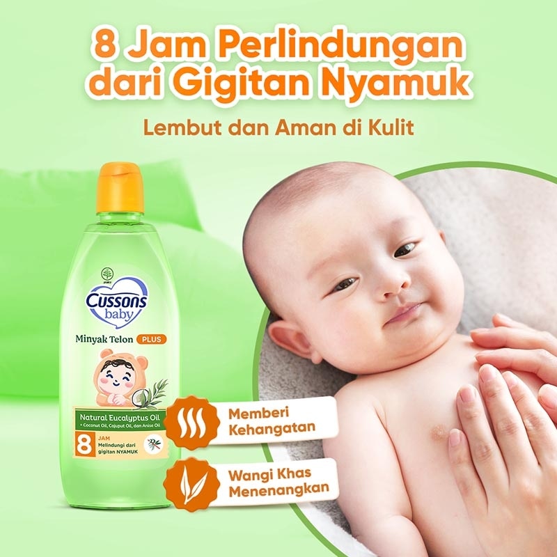 Twin Pack Baby Minyak Telon Oil Plus 90ml