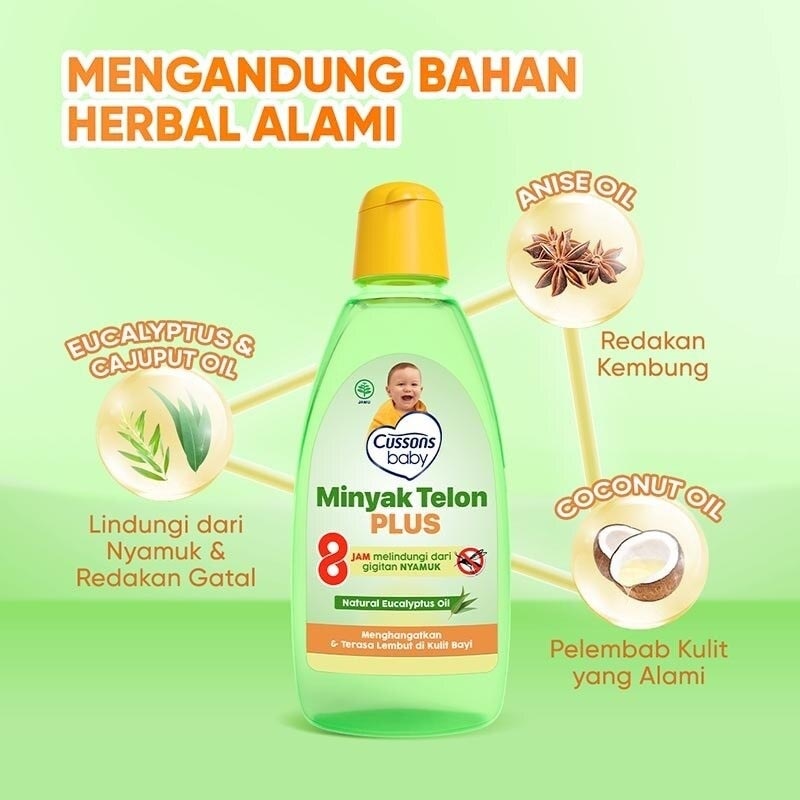 Twin Pack Baby Minyak Telon Oil Plus 90ml