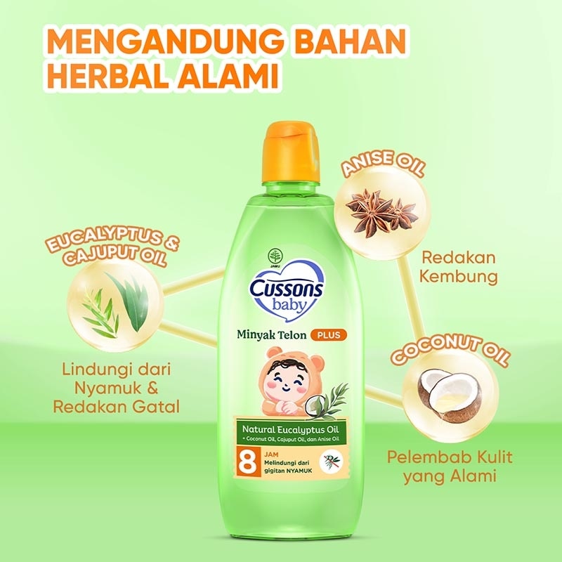 Twin Pack Baby Minyak Telon Oil Plus 90ml