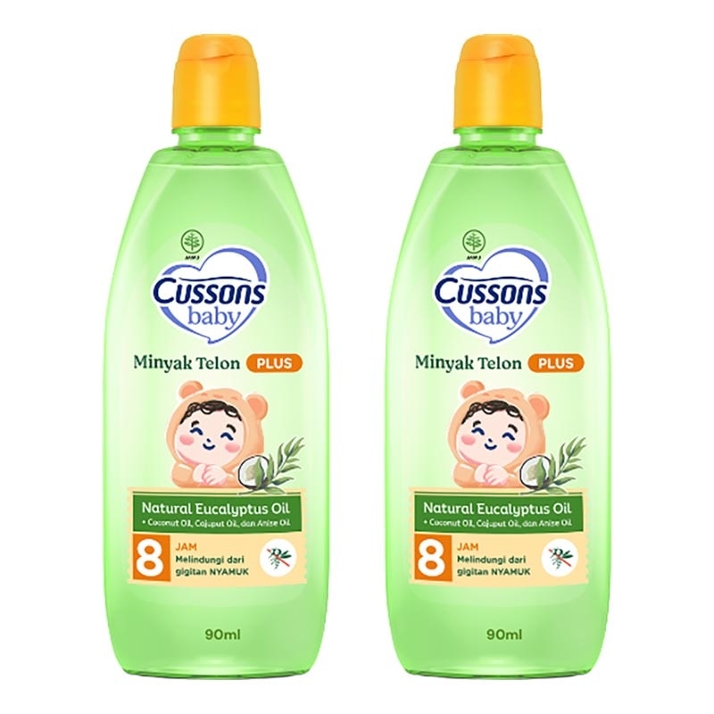 Twin Pack Baby Minyak Telon Oil Plus 90ml