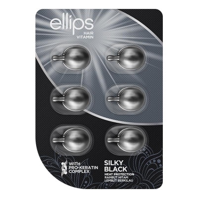 ELLIPS Hair Vitamin Silky Black Blister 6S