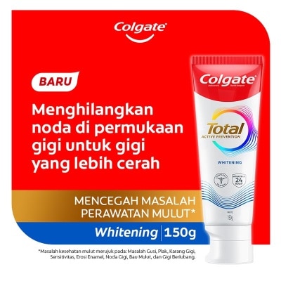 COLGATE Colgate Total Whitening Toothpaste 150g - Pasta Gigi
