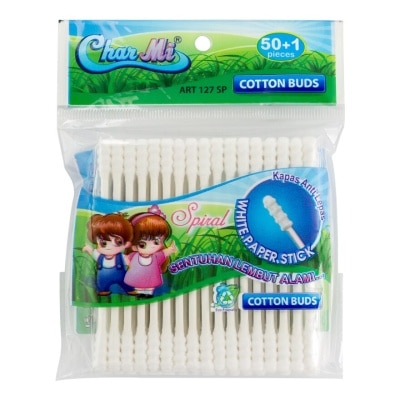 CHARMI Cotton Bud Spiral P/S 50+1'S