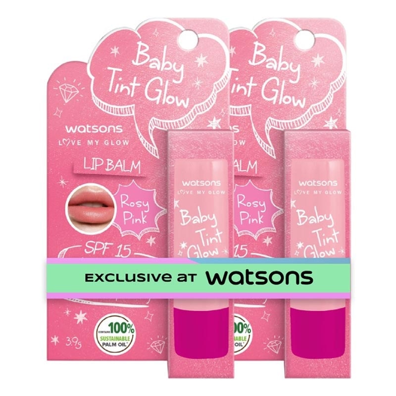 Baby Tint Glow Lip Balm 3.9g X 2