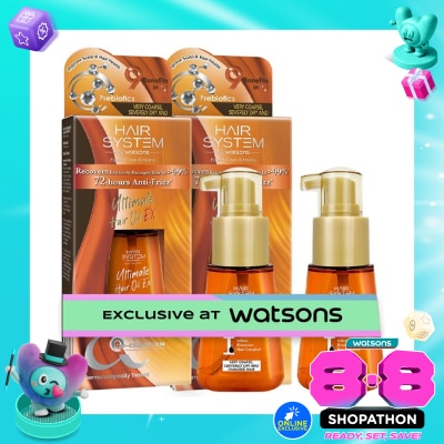 HAIR SYSTEM - Twin Pack Ultimate Hair Oil 2 X 70ml image