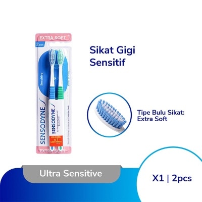 SENSODYNE Sensitive Exta Soft Toothbrush 2s