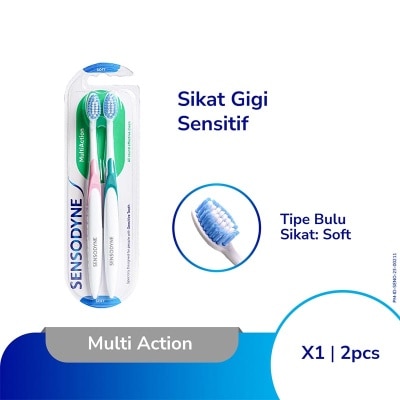 SENSODYNE Multi Action Soft Toothbrush 2s