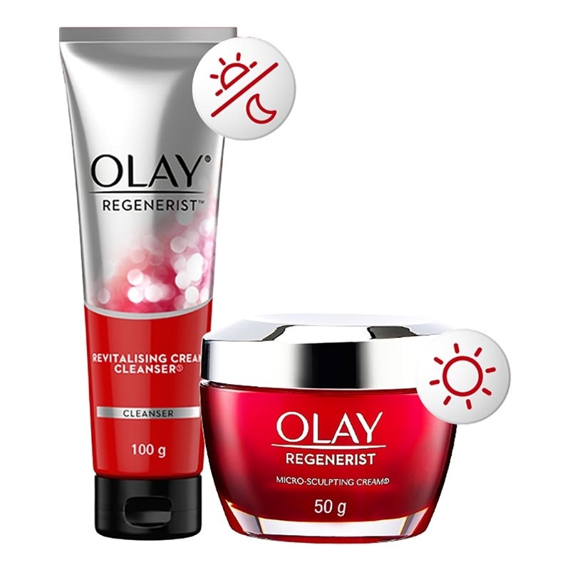 Set Ritual Krim Pelembab Pagi & Sabun Muka Anti Aging Niacinamide Skincare Tandem 50g + 100g image
