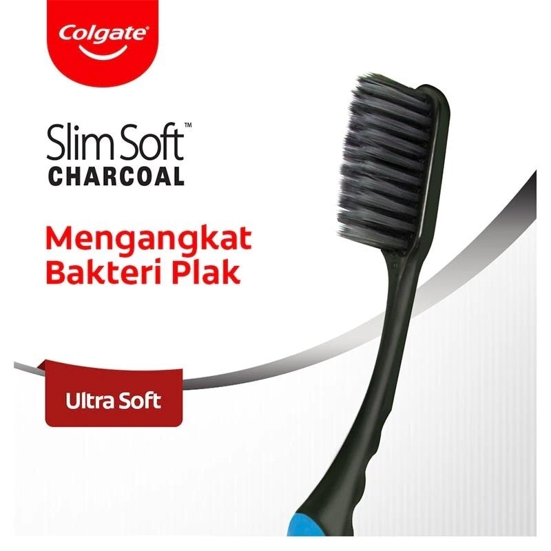 Toothbrush Slimsoft Charcoal 1s