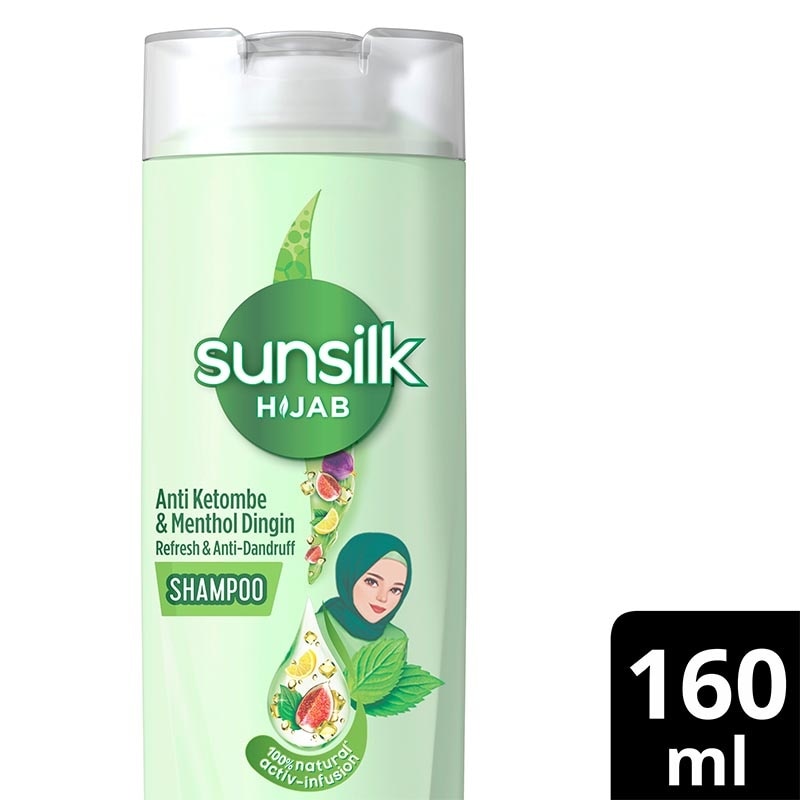 Promo Harga Sunsilk Hijab Shampoo Refresh & Anti Dandruff 170 ml - Watsons
