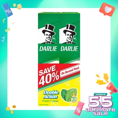 DARLIE Double Action Fresh + Clean 2x225g