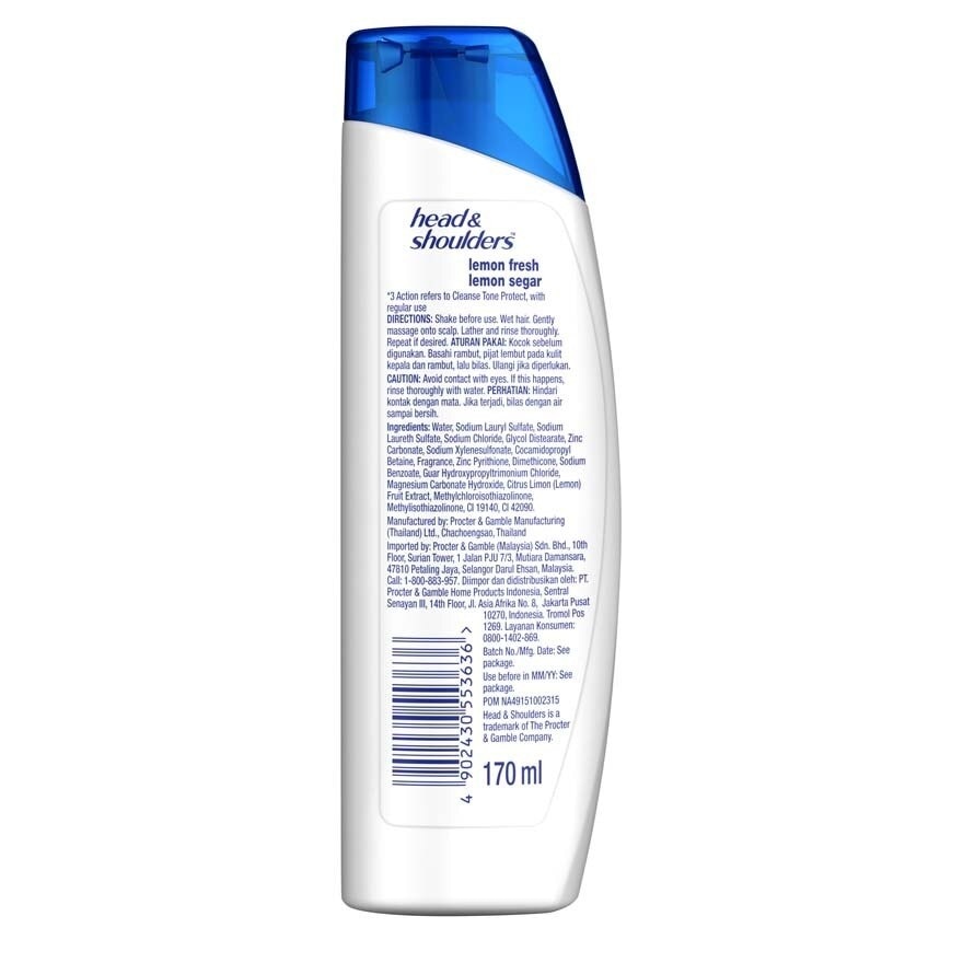 Lemon Fresh Anti-Dandruff Shampoo 170ml