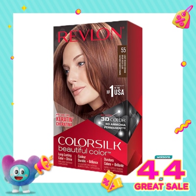 REVLON - Colorsilk Beautiful Color 55 Light Reddish Brown