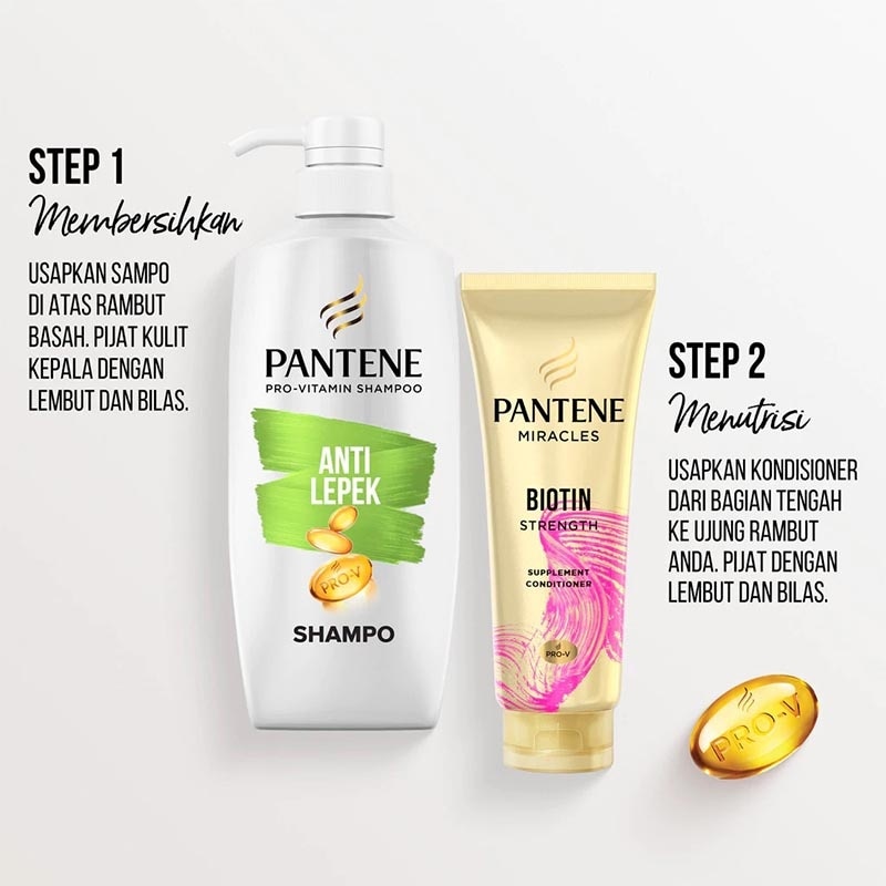 PRO-V Shampoo Anti Lepek Pro-V Perawatan Rambut 480ml