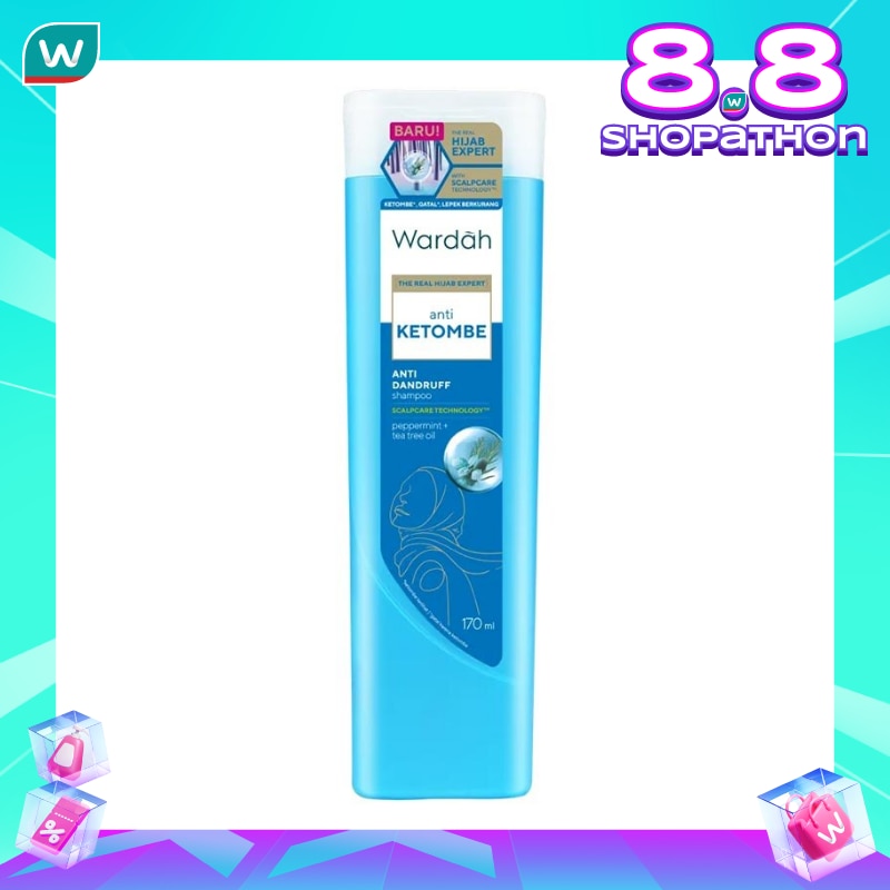 Promo Harga Wardah Shampoo Anti Dandruff 170 ml - Watsons