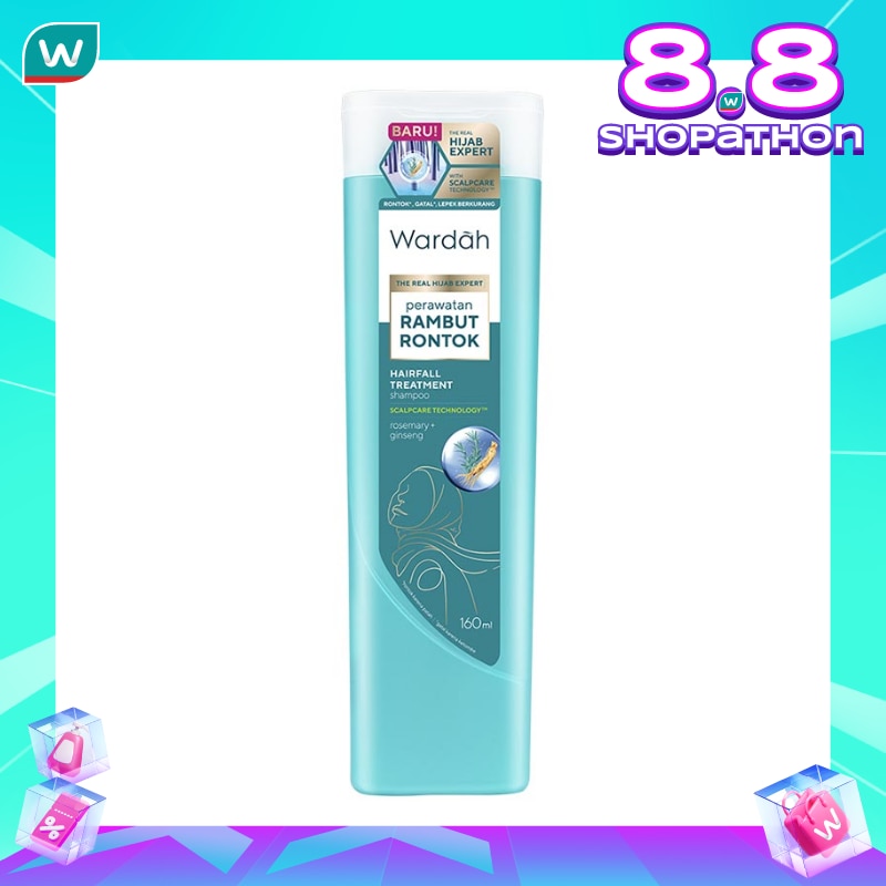 Promo Harga Wardah Shampoo Hairfall Treatment 170 ml - Watsons