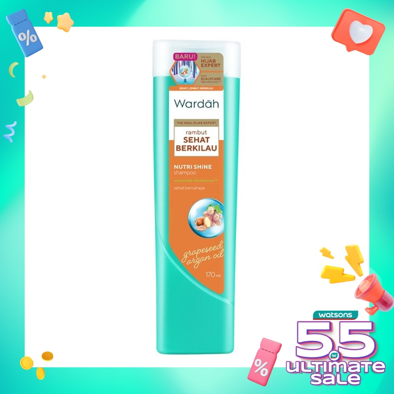 Promo Harga Wardah Shampoo Nutri Shine 170 ml - Watsons