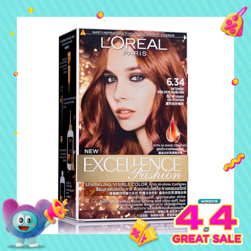 Excellence Fashion 6.34 Intense Golden Auburn - Hair Color