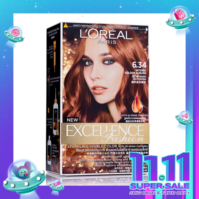 L'OREAL Excellence Fashion 6.34 Intense Golden Auburn - Hair Color