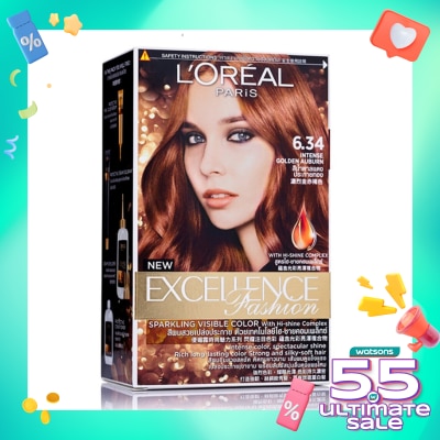 L'OREAL Excellence Fashion 6.34 Intense Golden Auburn