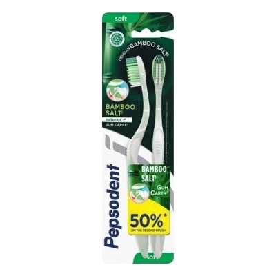 Pepsodent Bamboo Salt Soft Sikat Gigi Multipack 2Pc