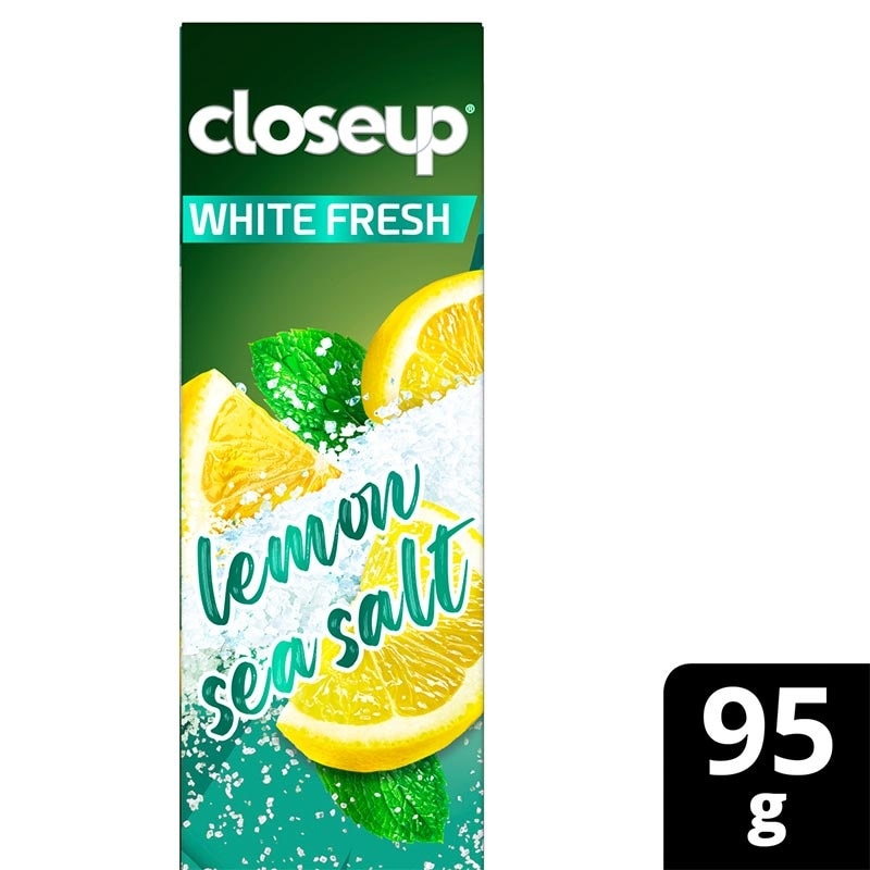 Close Up White Fresh Lemon Sea Salt 95g