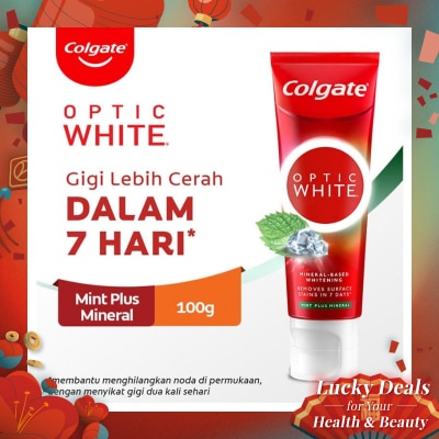COLGATE Toothpaste Optic White Sparkling White 100g