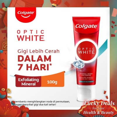 COLGATE Colgate Toothpaste Optic White Plus Shine 100g
