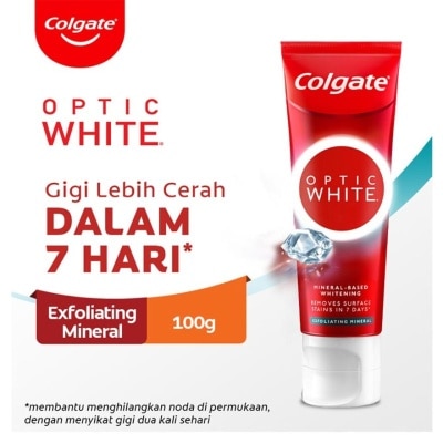 COLGATE Colgate Toothpaste Optic White Plus Shine 100g