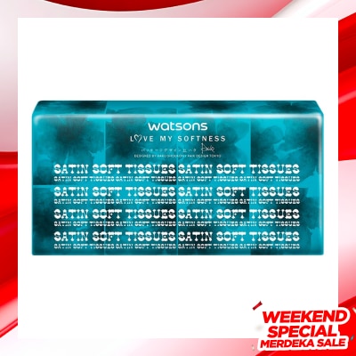 WATSONS X-flower Softpack Tissue 250s Satin Soft Tisu Wajah