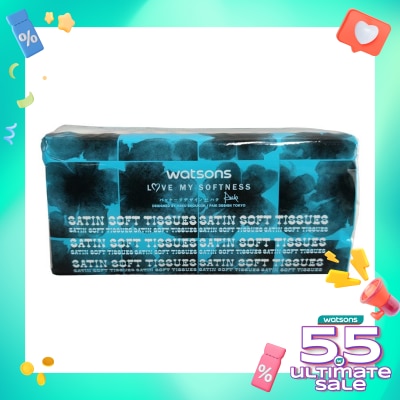 WATSONS X-flower Softpack Tissue 250s Satin Soft Tisu Wajah