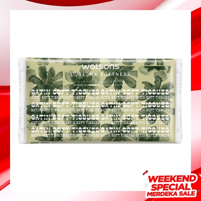 WATSONS Watsons X-flower Travel Pack Tissue 60s Satin Soft Tisu Wajah