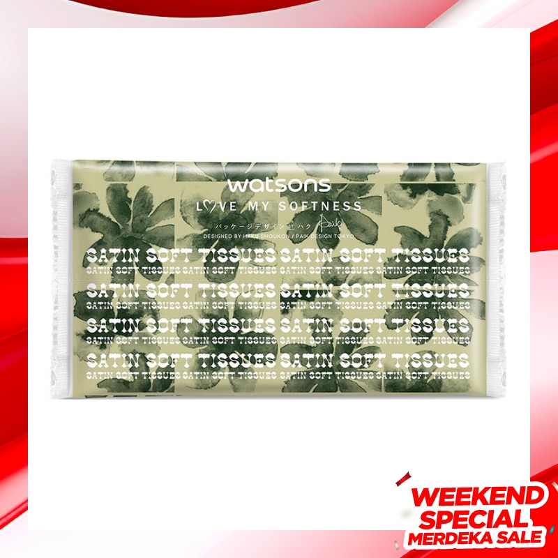 Watsons X-flower Travel Pack Tissue 60s Satin Soft Tisu Wajah